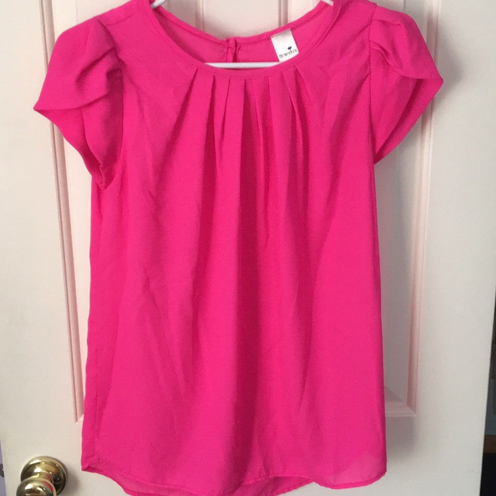 Hot pink blouse